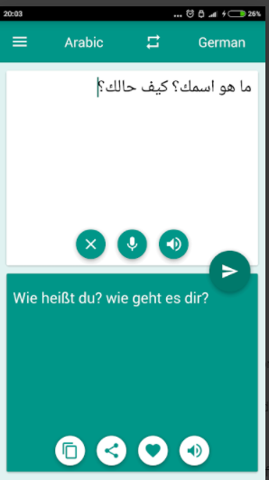 تطبيق المترجم الفوري الرائع ألماني – عربي