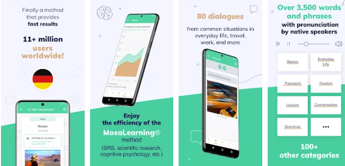 تطبيق الحوارات الأفضل لتعلم اللغة الألمانية 