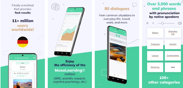 تطبيق الحوارات الأفضل لتعلم اللغة الألمانية