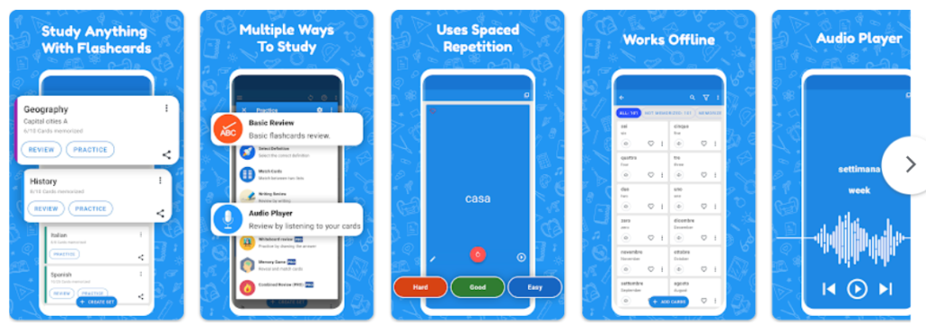 طور مهاراتك مع FLASHCARDS WORLD