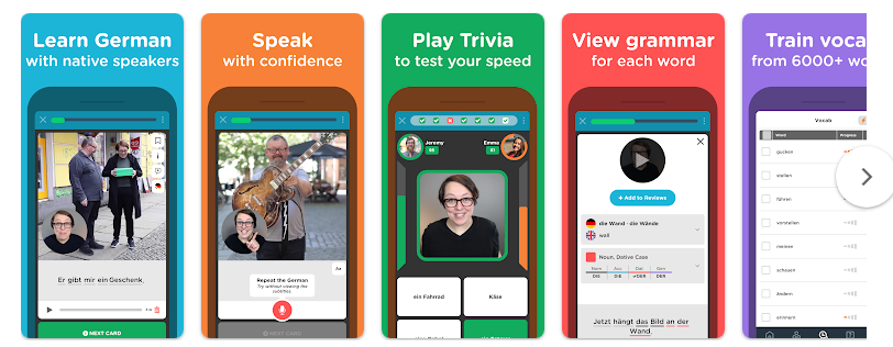 تطبيق تعلم اللغة الألمانية مباشرةً من متحدثيها أونلاين